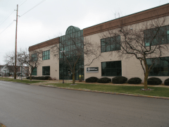 绿帽社-Medical District in downtown Springfield, Illinois.